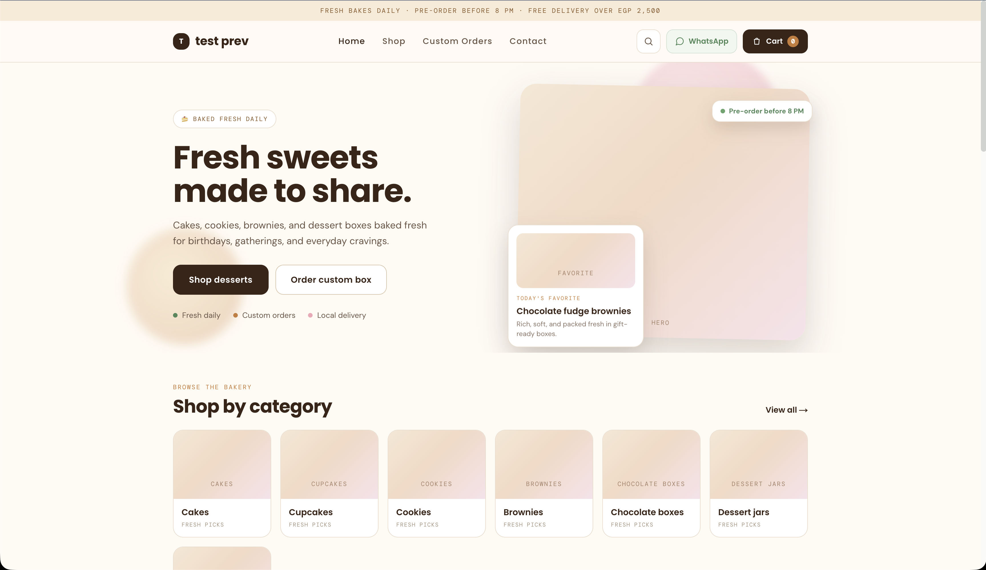 Sweet Crumbs theme preview