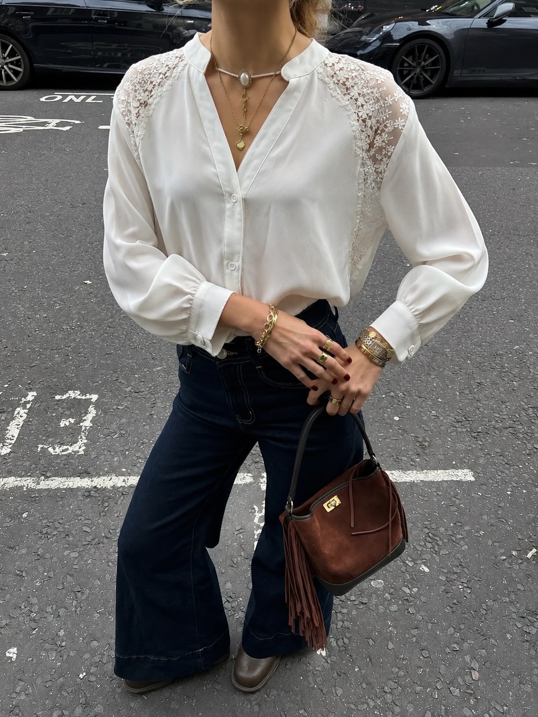 Shein lace blouse